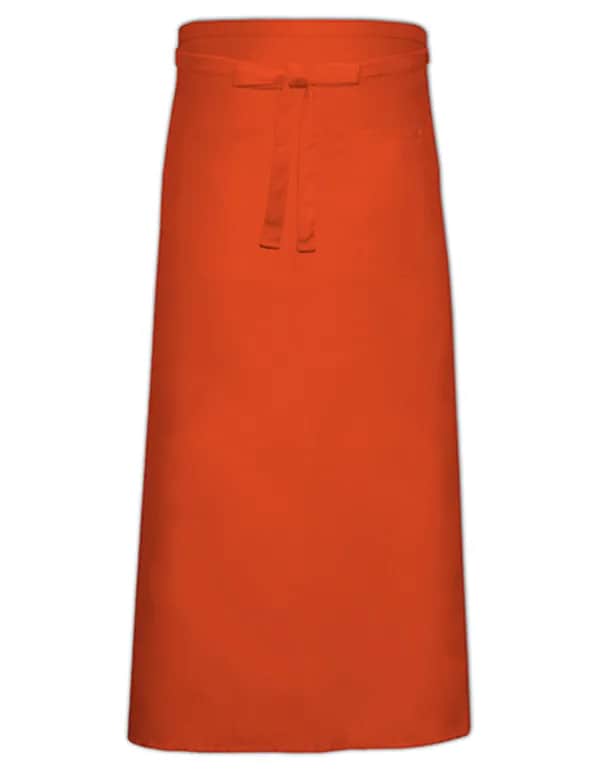 Bistro Apron With Front Pocket - Orange
