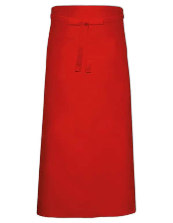 Bistro Apron With Front Pocket - Red