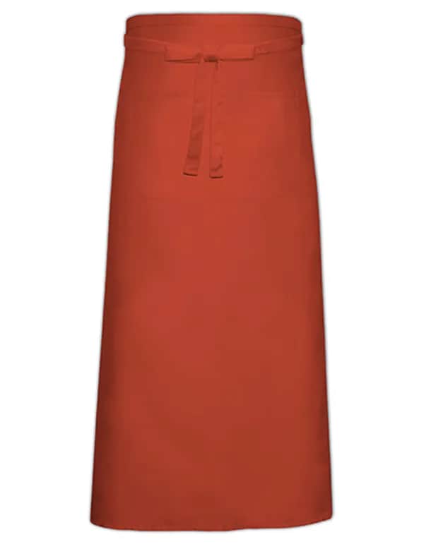 Bistro Apron With Front Pocket - Terracotta (ca. Pantone 4840)