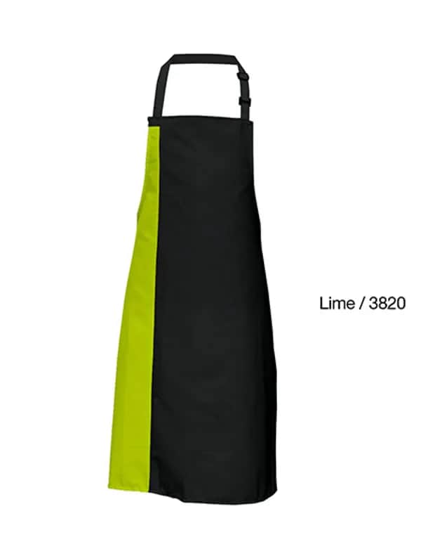Duo Apron - Black/Lime (ca. Pantone 382)