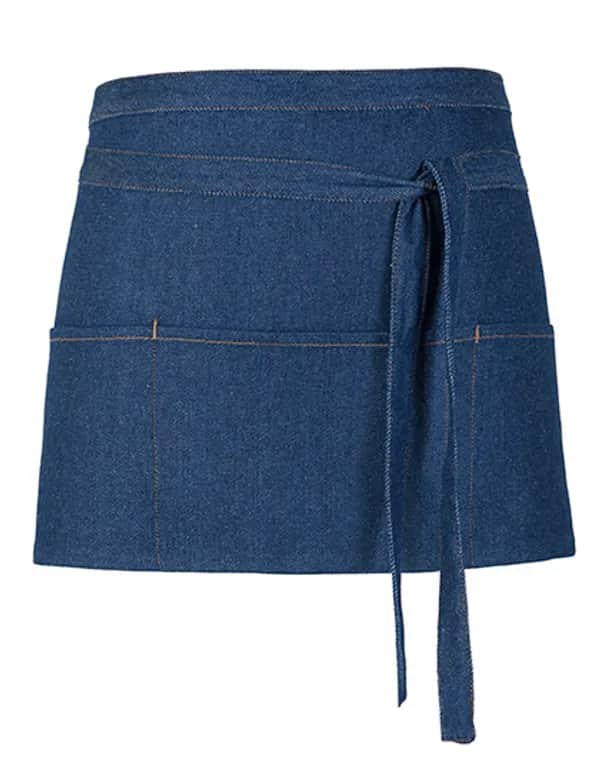 Jeans Cocktail Apron - Denim Blue