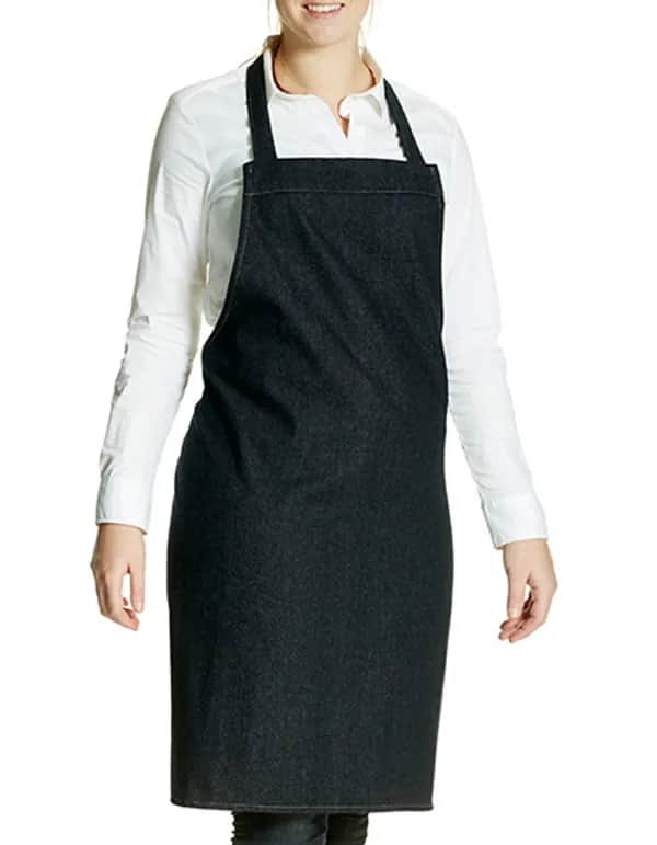 Jeans Barbecue Apron - Black