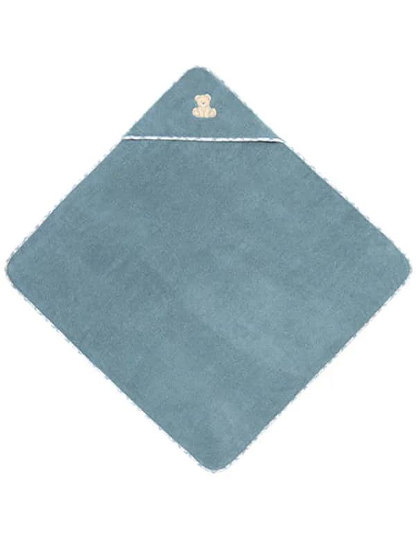 Teddy XXL-Kapuzentuch - Dusty Blue