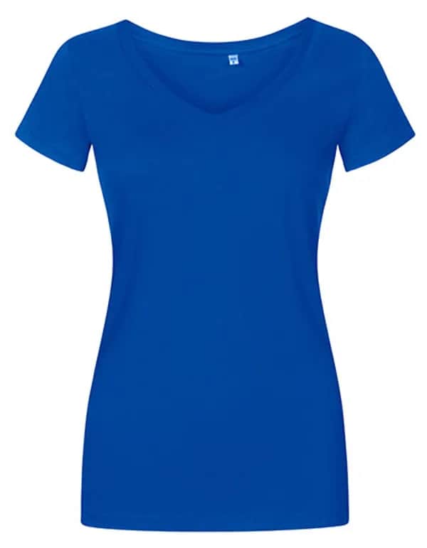 Women´s V-Neck T-Shirt - Azur Blue