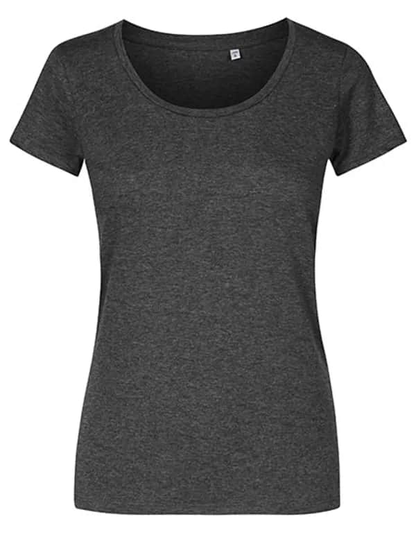 Women´s Deep Scoop T-Shirt - Heather Black