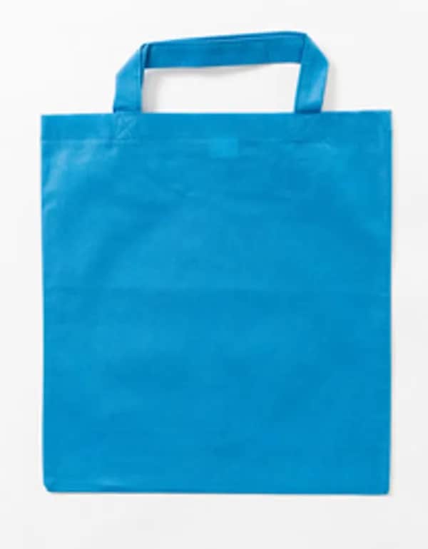 PP Shopper Bag Short Handles - Light Blue (ca. Pantone 2995U-HKS 40)