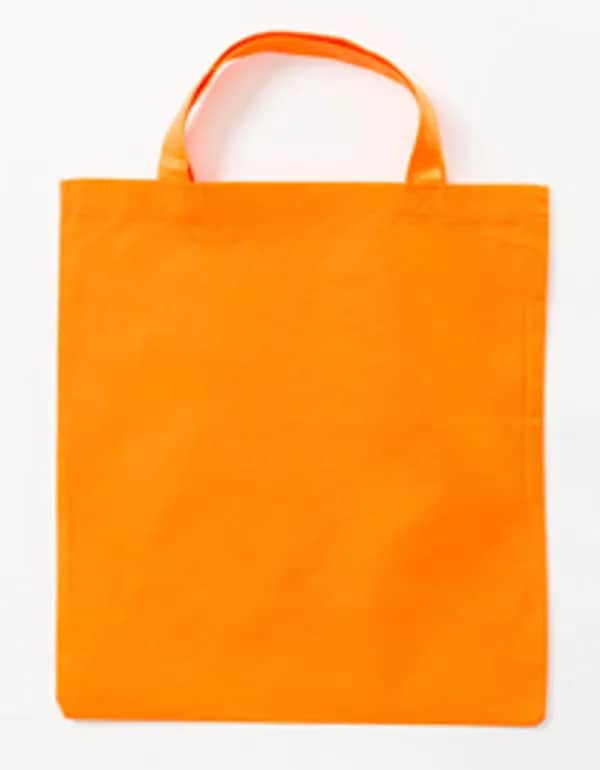 PP Shopper Bag Short Handles - Orange (ca. Pantone 021U-HKS 8-10)