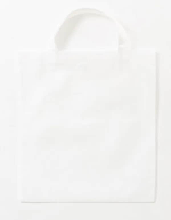 PP Shopper Bag Short Handles - White