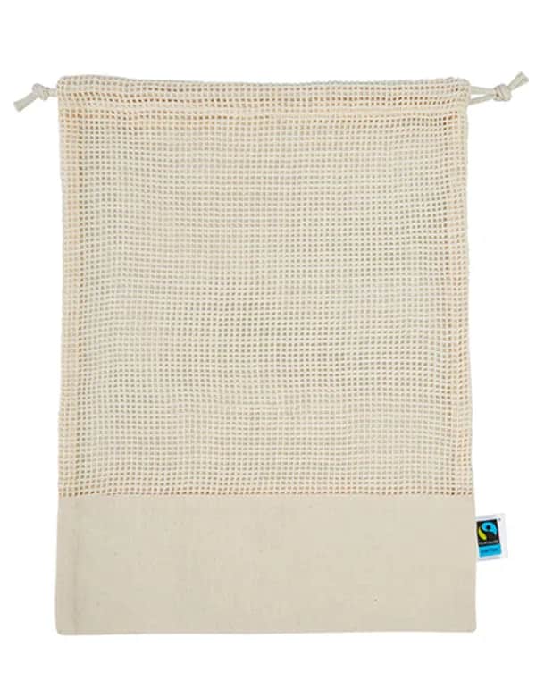 Fairtrade Cotton Mesh Bag - Natural