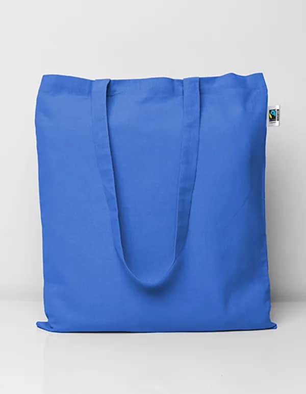 Fairtrade Cotton Bag Long Handles - Royal (ca. Pantone 287C)