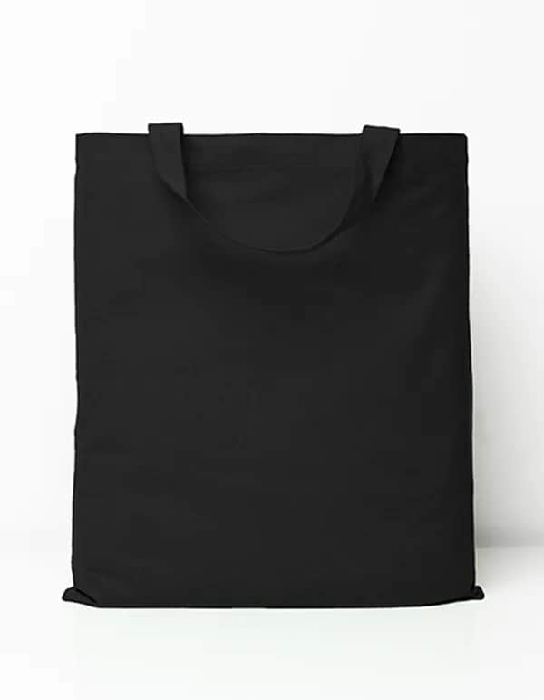 Cotton Bag Short Handles - Black