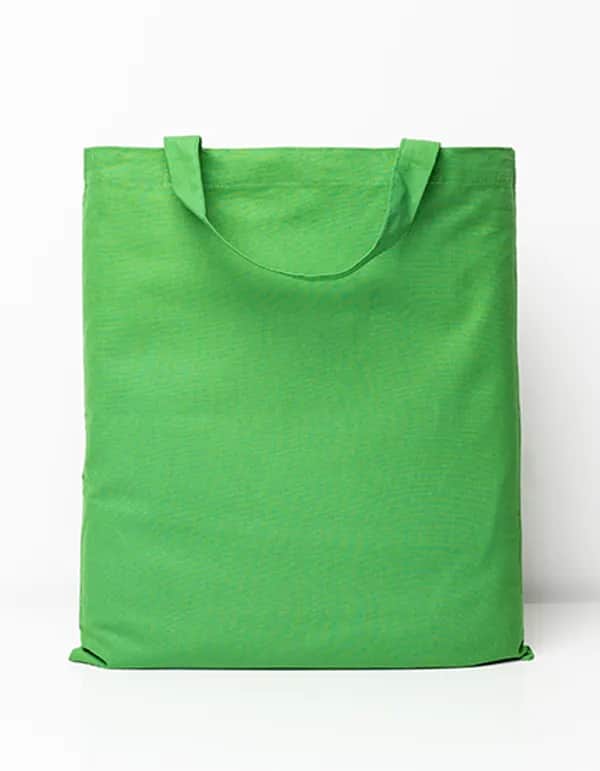 Cotton Bag Short Handles - Light Green (ca. Pantone 361C)