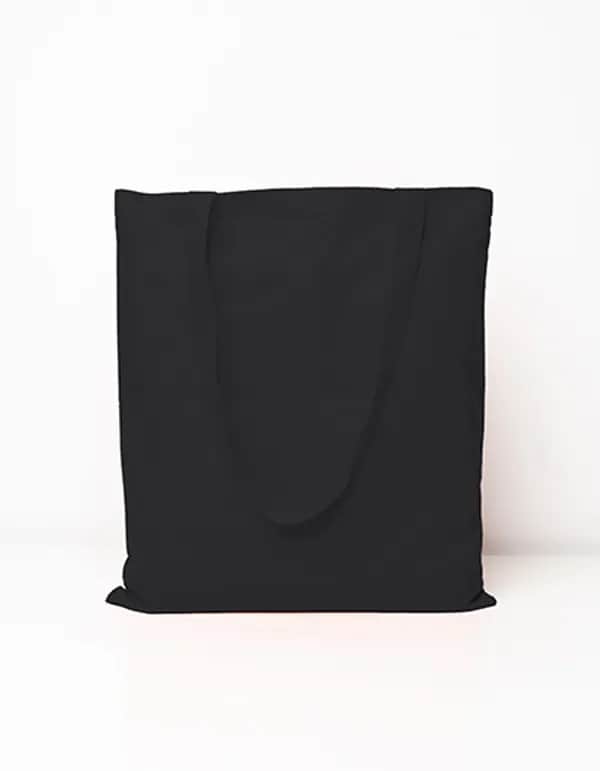 Cotton Bag Long Handles - Black