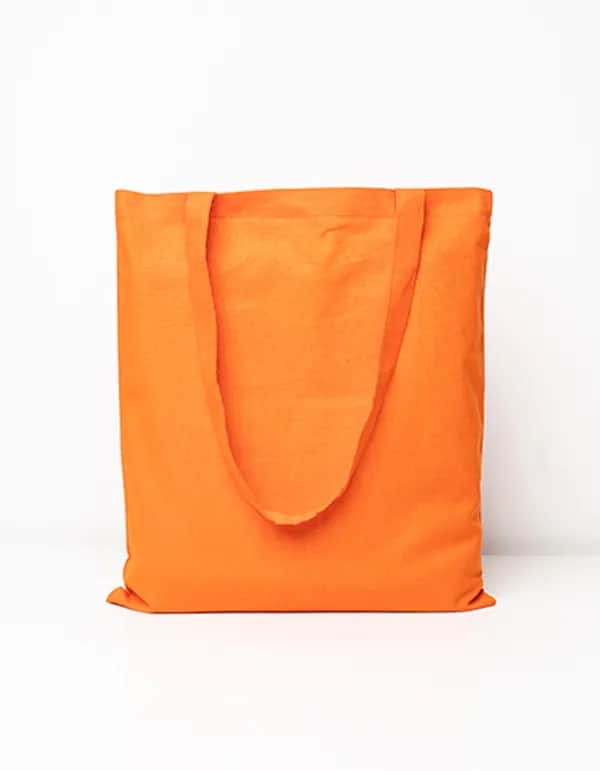 Cotton Bag Long Handles - Orange (ca. Pantone 1505C)