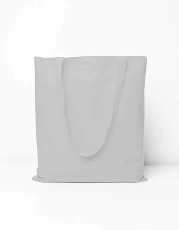 Cotton Bag Long Handles - White