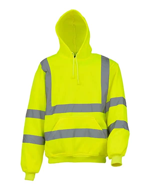 Hi-Vis Pull-Over Hoodie - Hi-Vis Yellow