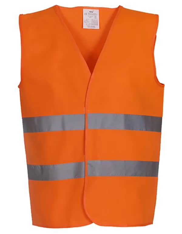 Hi-Vis 2 Bands Waistcoat - Hi-Vis Orange