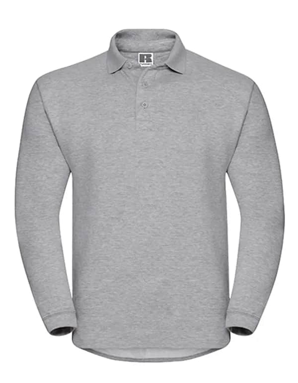 Heavy Duty Workwear Collar Sweatshirt - Light Oxford (Heather)