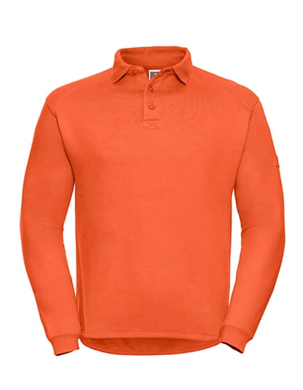 Heavy Duty Workwear Collar Sweatshirt - Orange