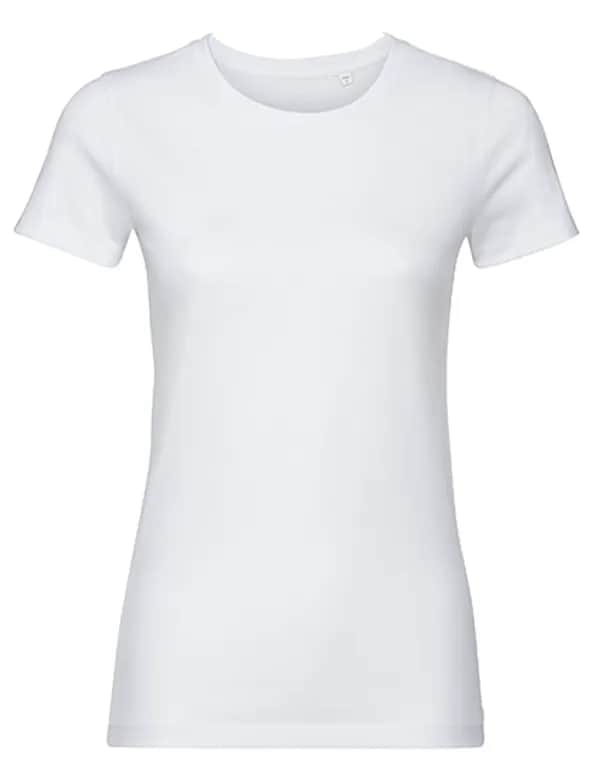 Ladies`Pure Organic T - White