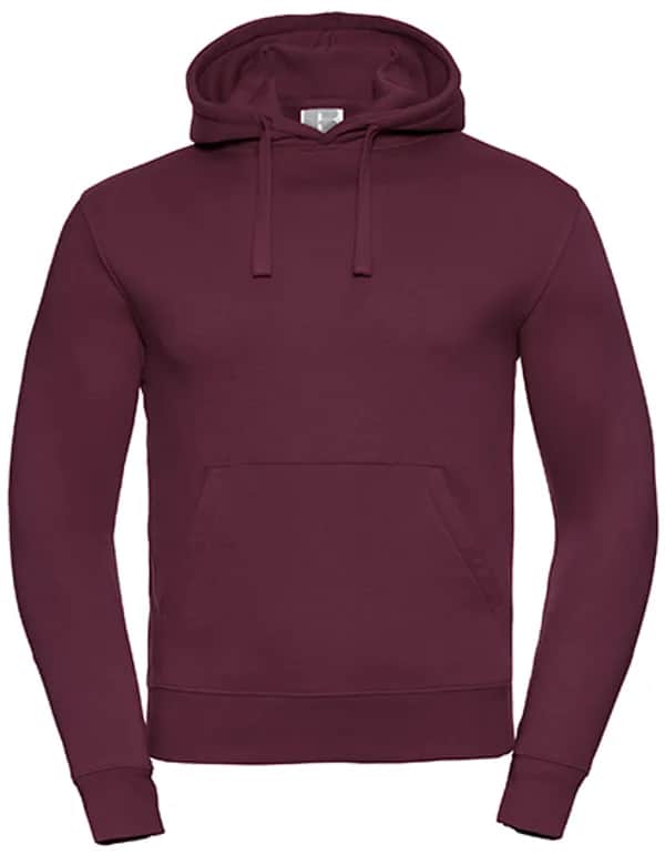 Mens Authentic Hooded Sweat - Burgundy