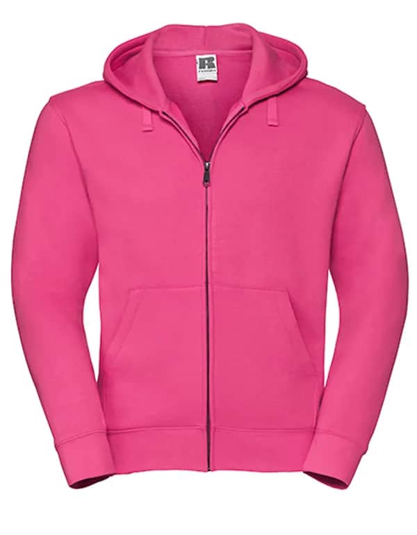 Mens Authentic Zipped Hood Jacket - Fuchsia