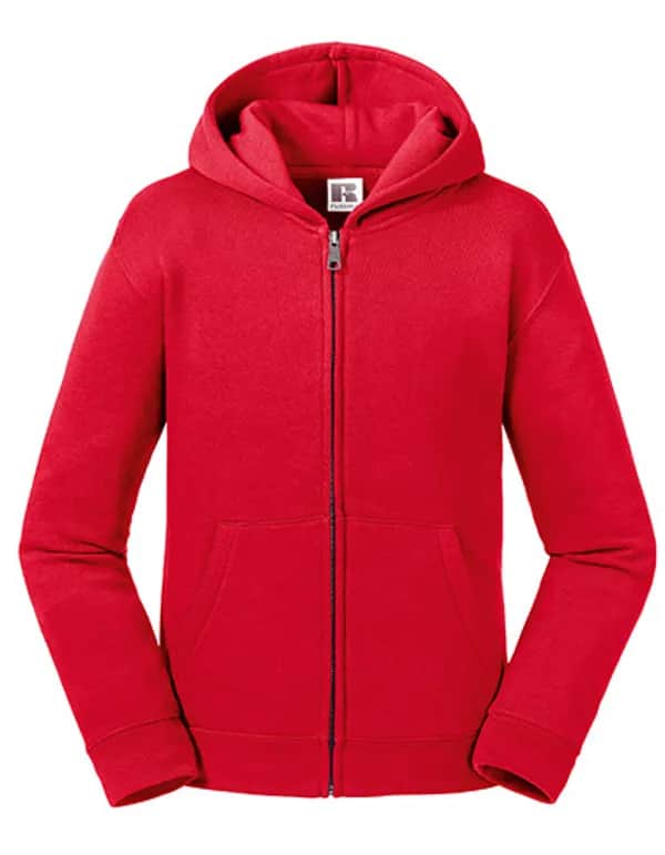 Kids Authentic Zipped Hood Jacket - Classic Red