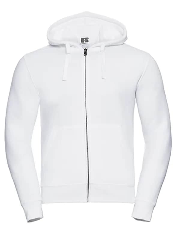 Mens Authentic Zipped Hood Jacket - White