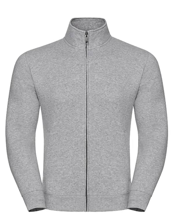 Mens Authentic Sweat Jacket - Light Oxford (Heather)