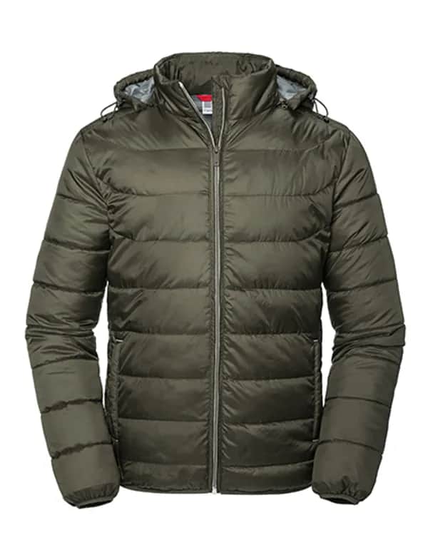 Men´s Hooded Nano Jacket - Dark Olive