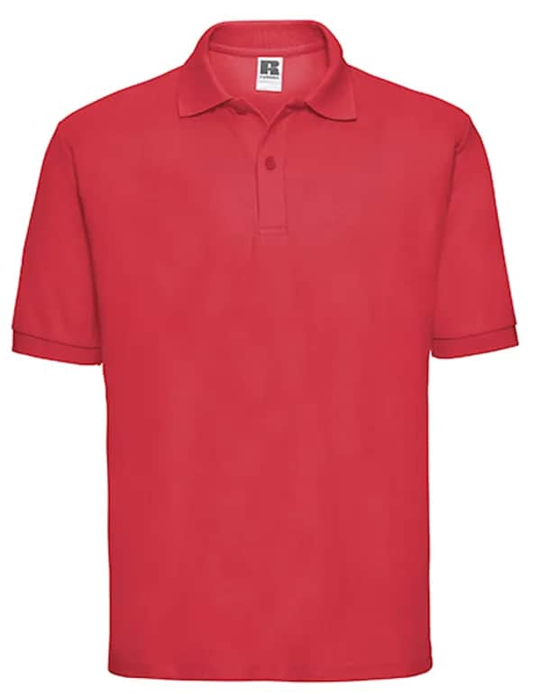 Mens Classic Polycotton Polo - Bright Red