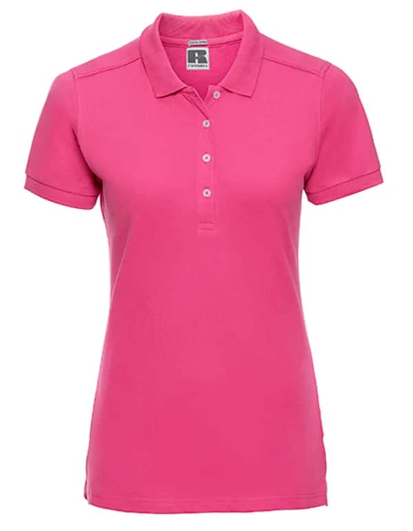 Ladies Fitted Stretch Polo - Fuchsia