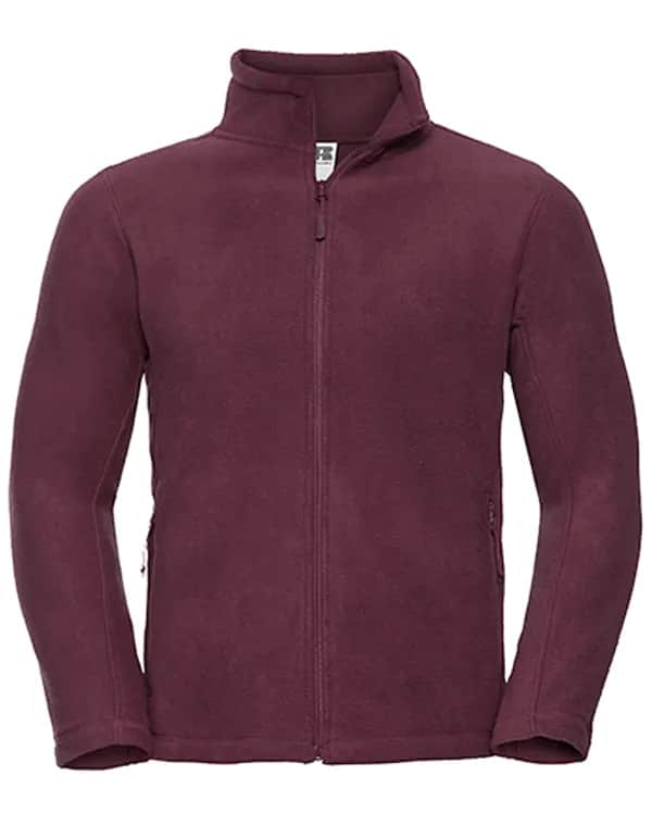 Men´s Full Zip Outdoor Fleece - Burgundy
