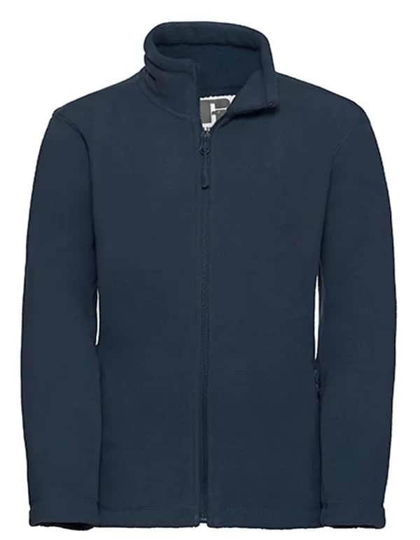 Kids Full Zip Outdoor Fleece - French Navy