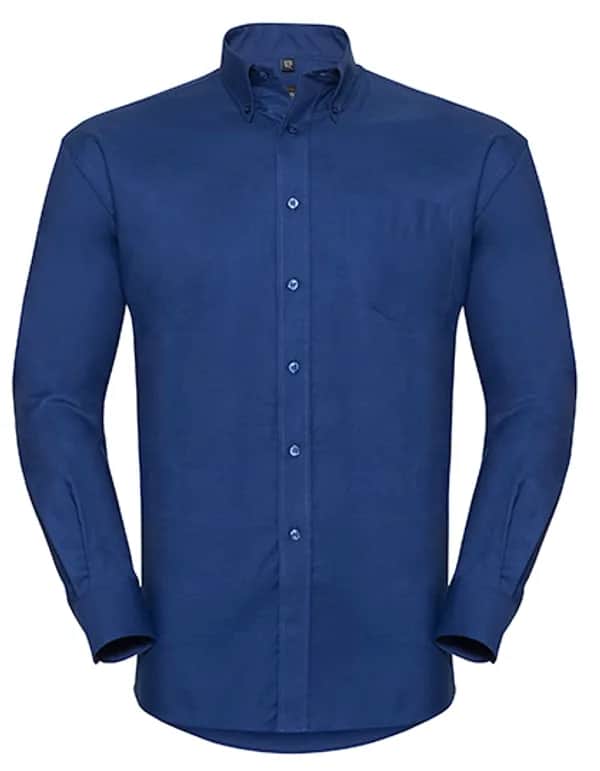 Mens Long Sleeve Classic Oxford Shirt - Bright Royal