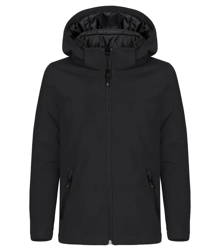 Padded Hoody Softshell Junior - Black