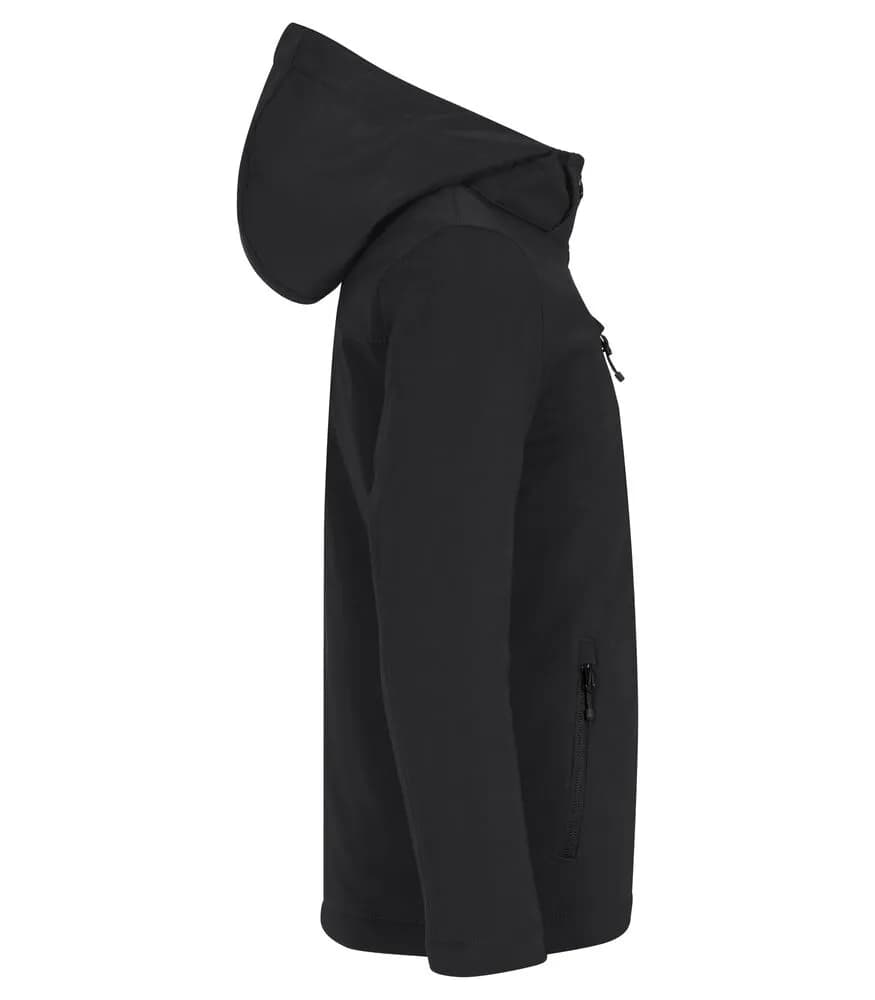 Padded Hoody Softshell Junior - Black