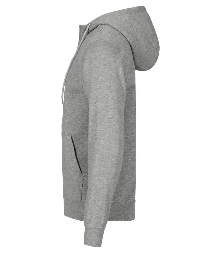 Miami Hoody Full Zip - Grey Mélange