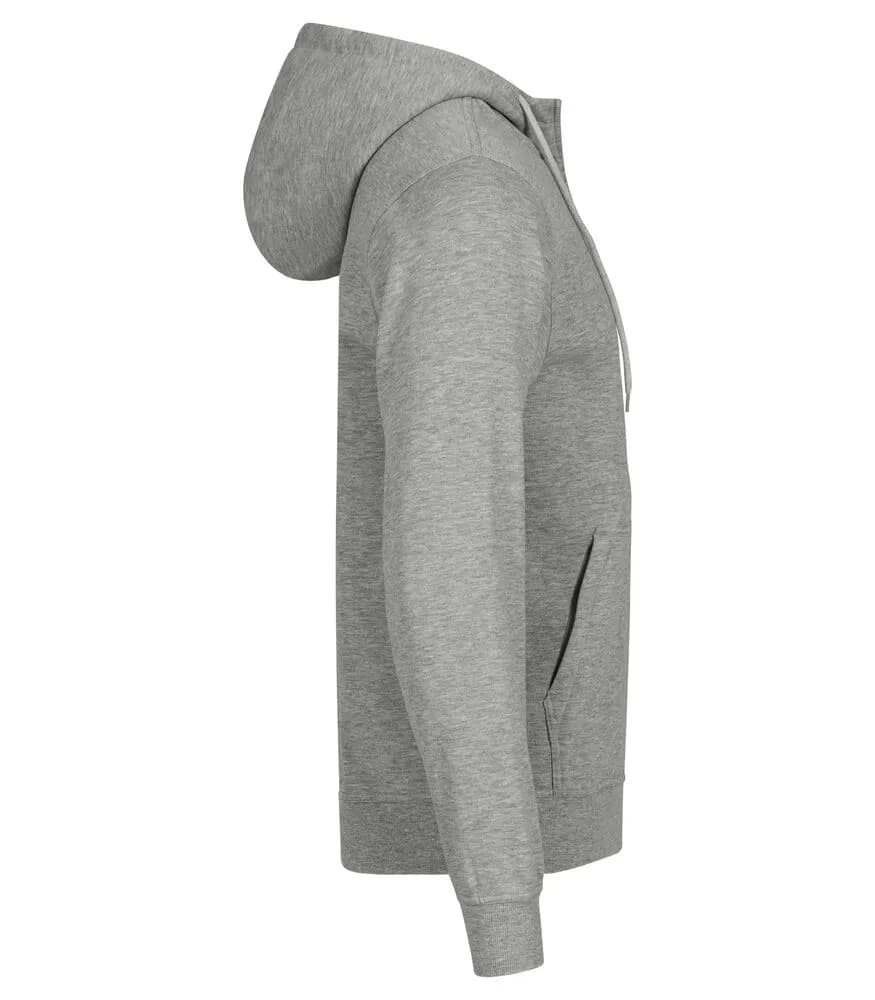 Miami Hoody Full Zip - Grey Mélange