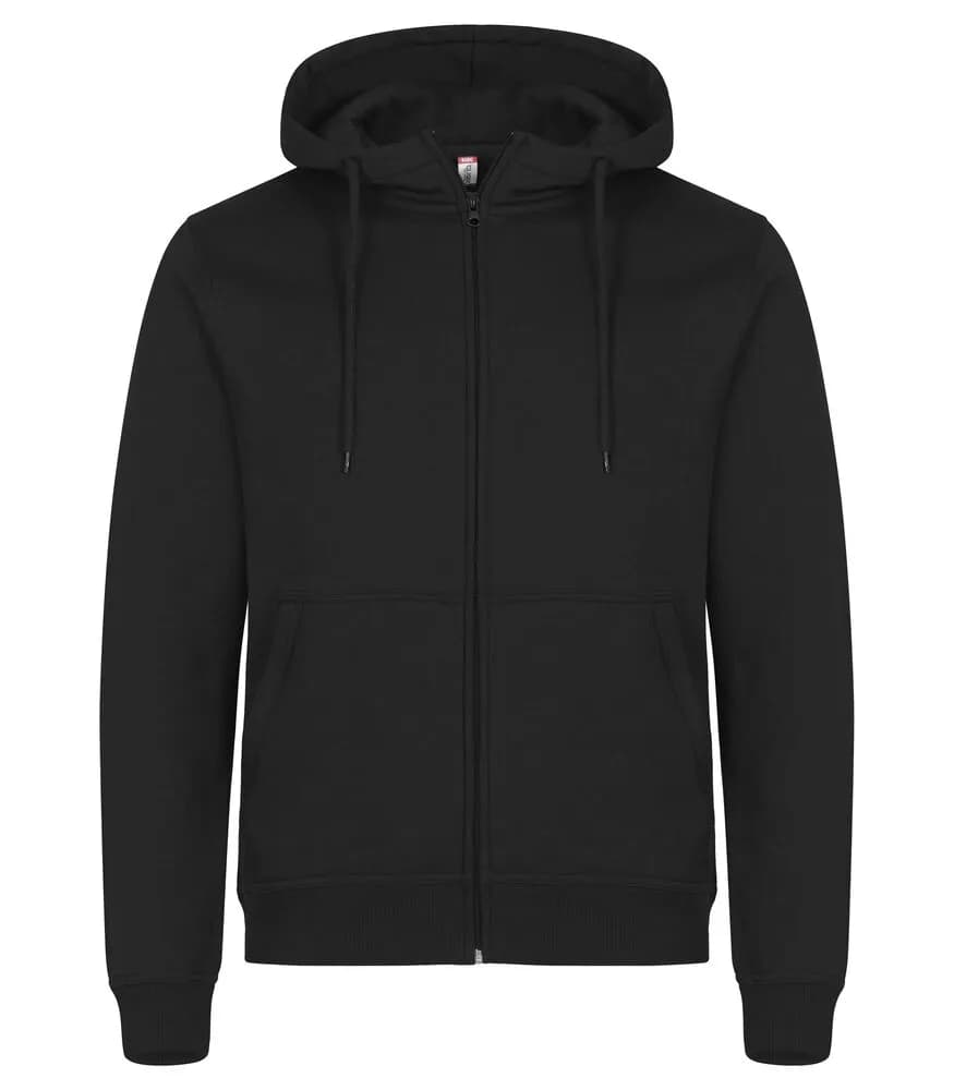 Miami Hoody Full Zip - Black
