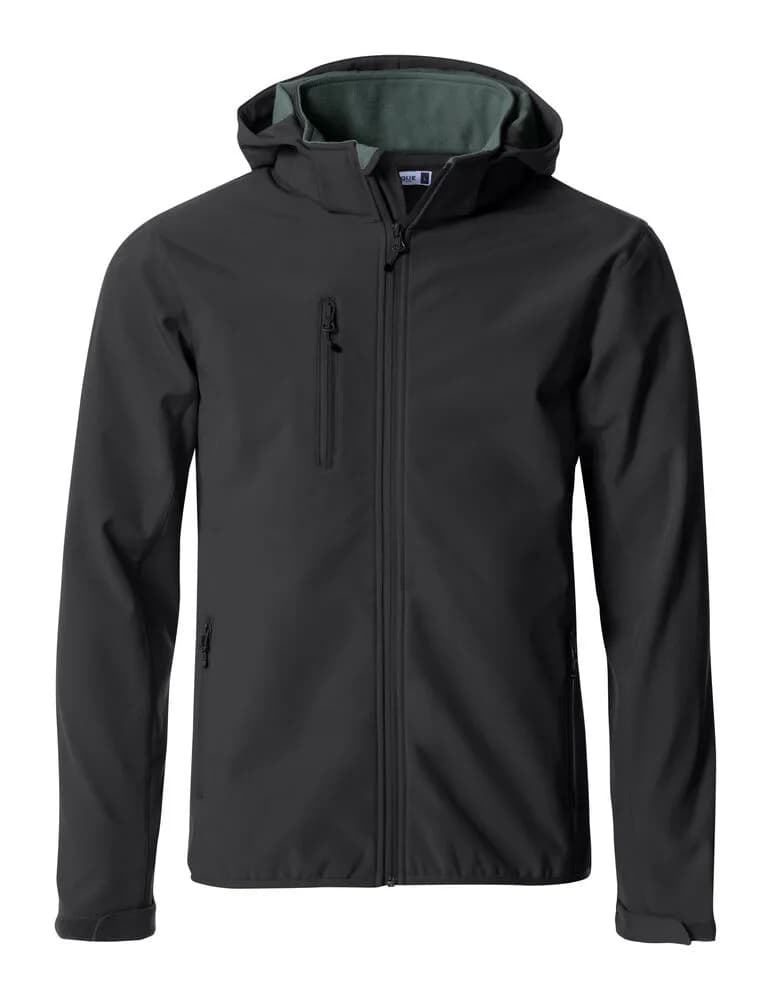Basic Hoody Softshell - Black