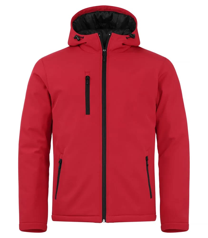 Padded Hoody Softshell - Red