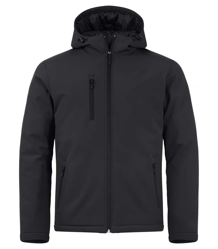 Padded Hoody Softshell - Black