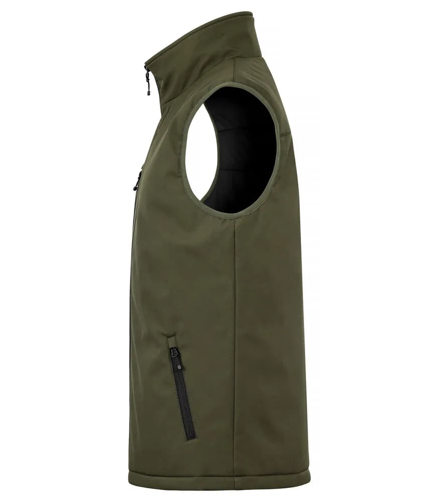 Padded Softshell Vest - Fog Green