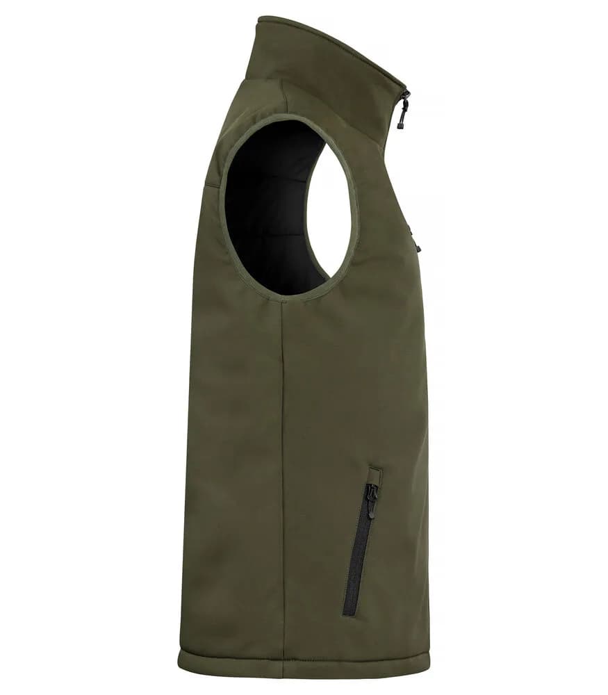 Padded Softshell Vest - Fog Green