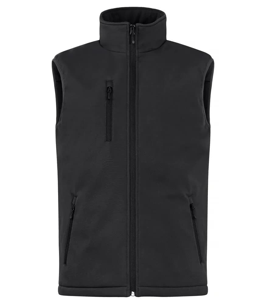 Padded Softshell Vest - Black