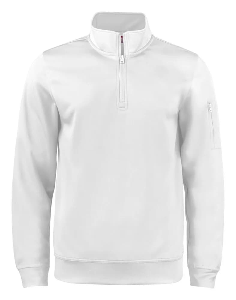 Basic Active Half Zip - White