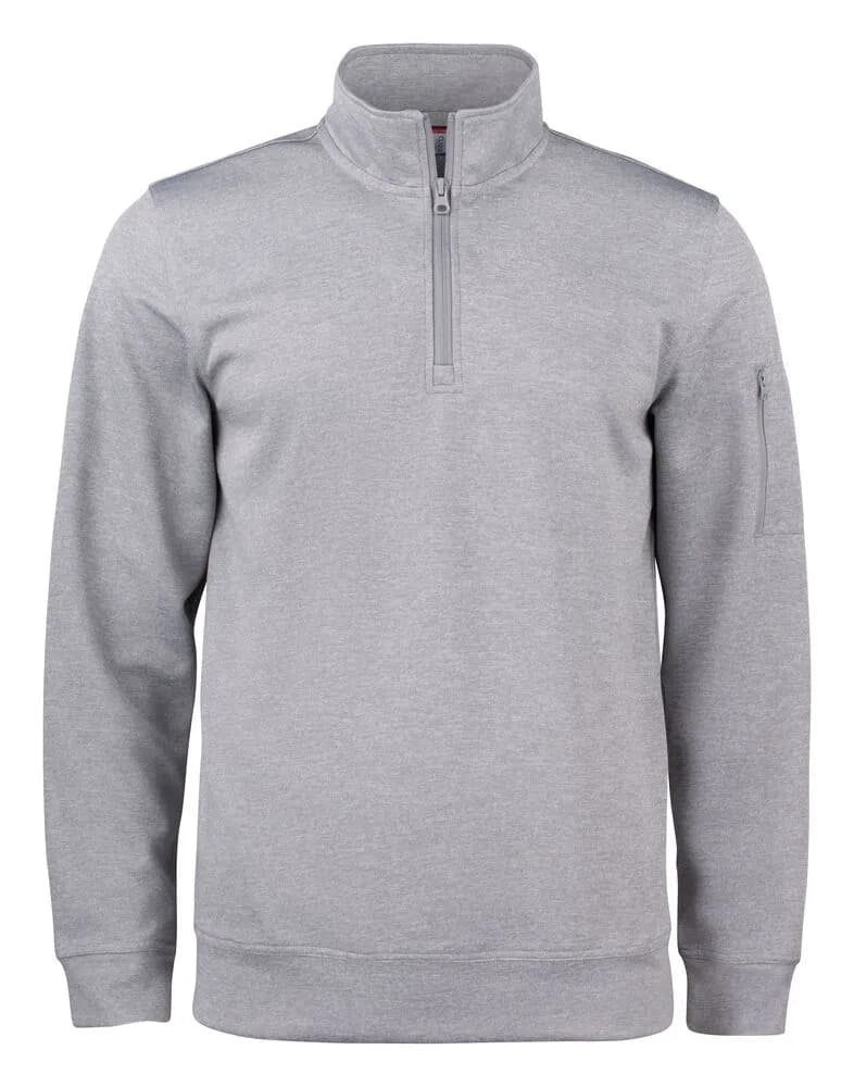 Basic Active Half Zip - Grey Melange