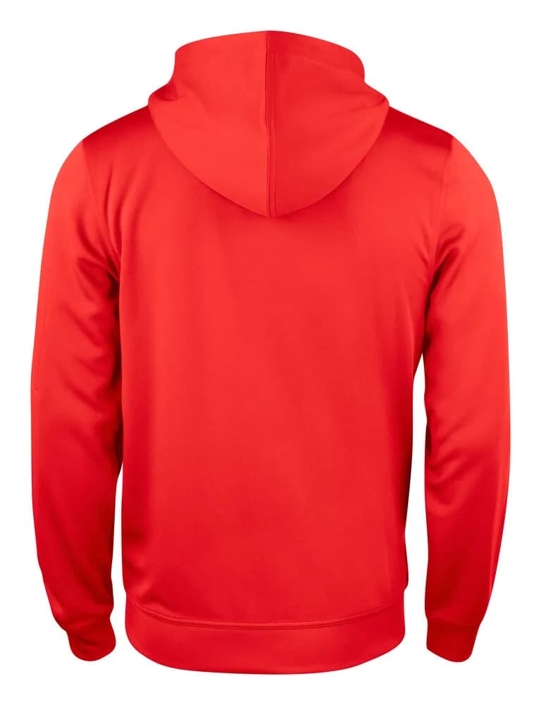 Basic Active Hoody Full Zip - Red