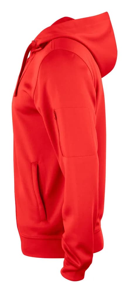 Basic Active Hoody Full Zip - Red